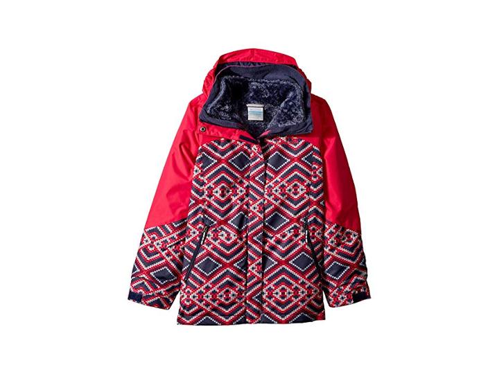 Columbia Kids Bugabootm Ii Fleece Interchange Jacket (little Kids/big Kids) (nocturnal Microgeo Print/cactus Print) Girl's Coat