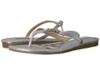 Badgley Mischka Bellmont (silver Metallic Suede) Women's Sandals