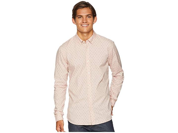 Scotch & Soda Ams Blauw Slim Fit Simple Lightweight Printed Shirt (combo D) Men's T Shirt