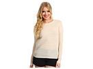 Halston Heritage - Long Sleeve Ottoman Stitch Crewneck Sweater (cream)