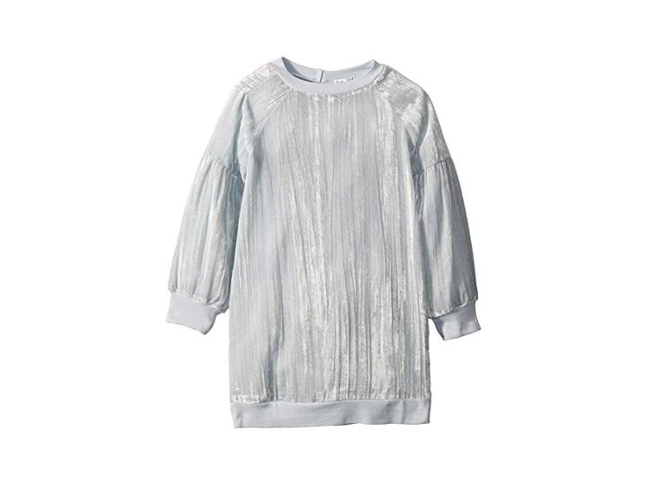 Splendid Littles Crinkle Velvet Dress (little Kids) (ballad Blue) Girl's Dress