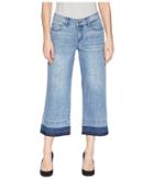 Liverpool Callie Wide Crop In Classic Soft Rigid Denim In Denmark Grind (denmark Grind) Women's Jeans