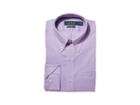 Lauren Ralph Lauren Classic Fit No-iron Cotton Dress Shirt (lavender/white) Men's Long Sleeve Button Up
