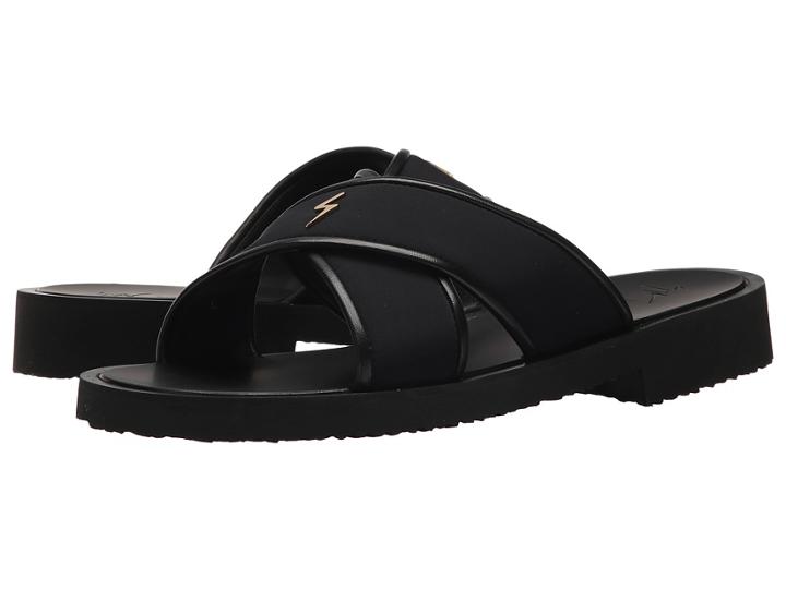 Giuseppe Zanotti Gomzak Crossover Sandal (black) Men's Sandals