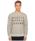 Billy Reid Muscle Shoals Sound Fleece Crew Sweatshirt (light Heather Grey) Men's Sweatshirt