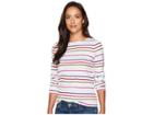 Joules Harbour Jersey Top (cream Multi Stripe) Women's Clothing