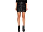 Jack By Bb Dakota Cooley Faux Leather Fringe Skirt (black) Women's Skirt