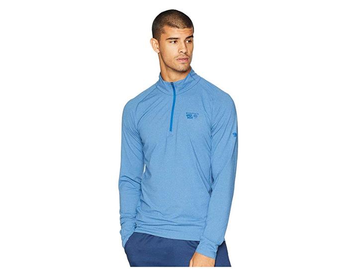 Mountain Hardwear Buttermantm 1/2 Zip (heather Nightfall Blue) Men's Long Sleeve Pullover