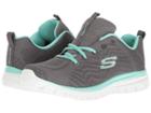 Skechers Graceful (gray/green) Women's Lace Up Casual Shoes