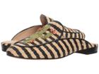 Sam Edelman Jillian (black/natural Stripe Woven Raffia) Women's Shoes
