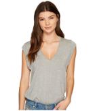 Free People Tee For My Jeans Bodysuit (grey) Women's Jumpsuit & Rompers One Piece