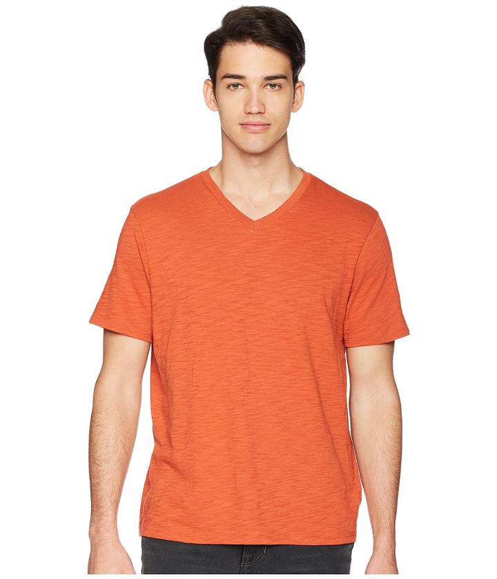 Vince Slub V-neck (ginger) Men's Clothing