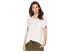 Rvca Ellis Short Sleeve Shirt (vintage White) Women's Clothing