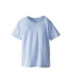 Vince Kids Favorite V-neck Tee (big Kids) (mist Blue Heather Stripe) Boy's T Shirt