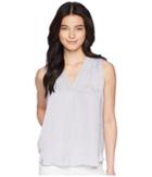 Vince Camuto Specialty Size Petite Sleeveless V-neck Rumple Blouse (crocus Petal) Women's Blouse