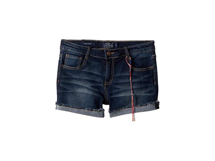 Lucky Brand Kids Riley Denim Shorts In Barrier Wash (toddler) (barrier Wash) Girl's Shorts
