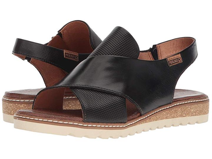 Pikolinos Alcudia W1l-0502 (black) Women's Sling Back Shoes