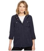 Vince Camuto Four Pocket Parka With Drawstring Waist And Hem (midnight) Women's Coat