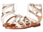 Frye Ruth Gladiator Short Sandal (white Soft Full Grain) Women's Sandals
