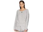 Skin Charlie Sweatshirt (ivory/navy Stripe) Women's Pajama