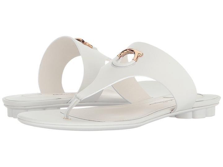 Salvatore Ferragamo Enfola (new Bianco Ottico/ricotta Alexand Calf) Women's Sandals