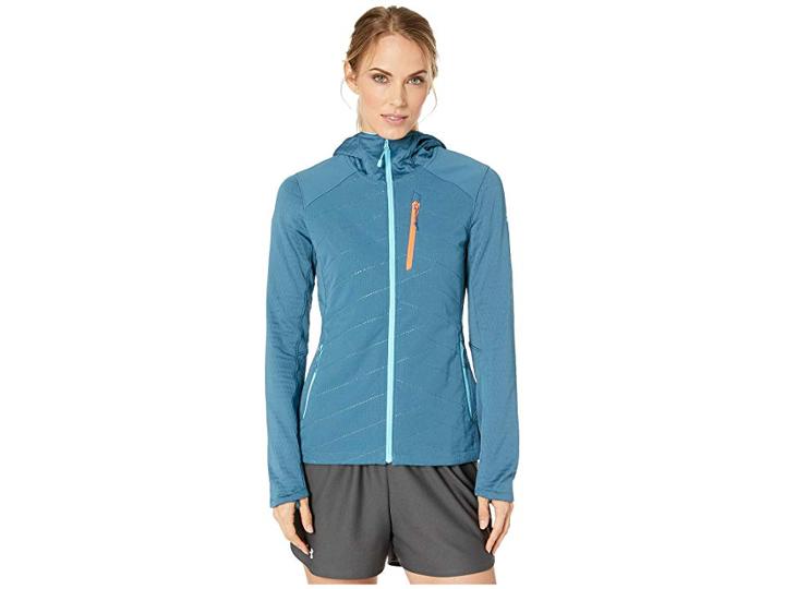 Under Armour Ua Coldgear Exert Jacket (static Blue/static Blue/venetian Blue) Women's Coat