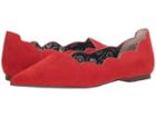Seychelles Island Flat (red Suede) Women's Flat Shoes