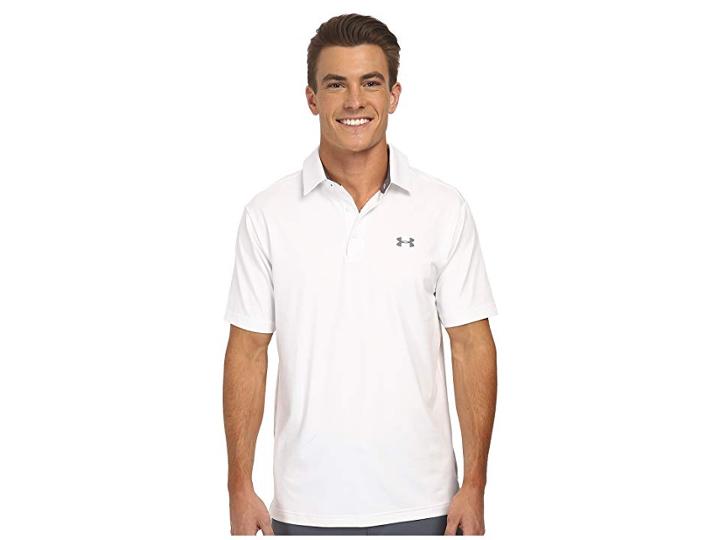 Under Armour Golf Ua Playoff Polo (white/graphite/graphite) Men's Short Sleeve Knit