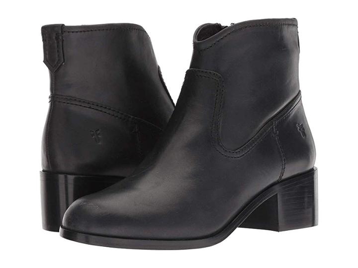 Frye Claire Bootie (black Waxed Pull Up) Women's Dress Pull-on Boots
