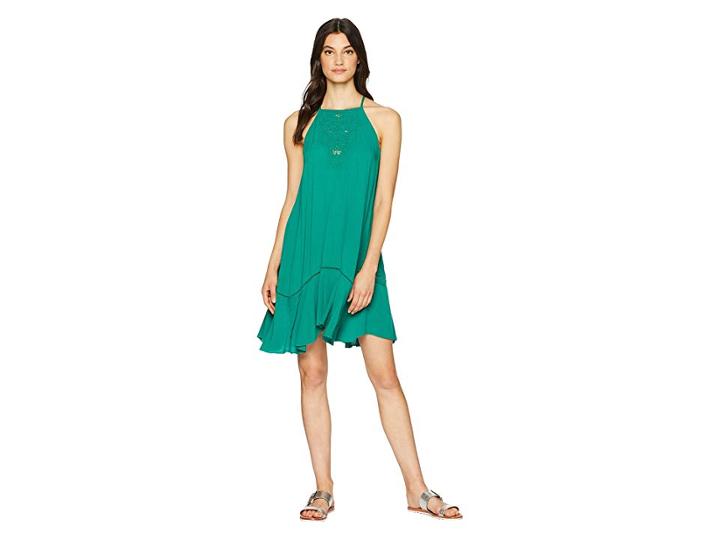 Free People Heat Wave Tunic (green) Women's Blouse