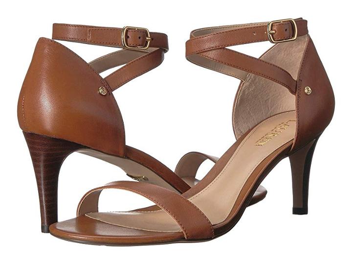 Lauren Ralph Lauren Glinda (deep Saddle Tan Super Soft Leather) Women's  Shoes