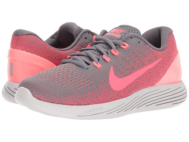 Nike Lunarglide 9 (gunsmoke/solar Red/hot Punch/vast Grey) Women's Running Shoes