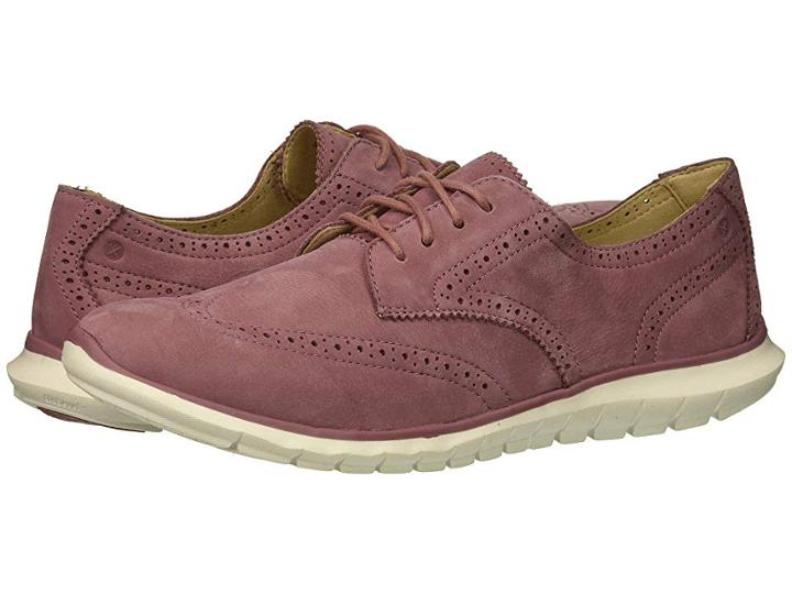 Hush Puppies Zula Tricia (mauve Nubuck) Women's Lace Up Casual Shoes