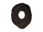 Plush Fleece-lined Chunky Knit Neck Warmer (black) Scarves