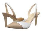 Nine West Sapphira (barely Nude/white) Women's 1-2 Inch Heel Shoes