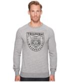 Lucky Brand Triumph Crew Sweatshirt (heather Grey) Men's Sweatshirt