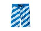 Volcom Kids Stripey Elastic Boardshorts (little Kids/big Kids) (arctic Blue) Boy's Swimwear