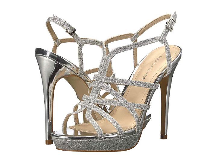 Marc Fisher Jaslyn (silver Glitter/fabric) Women's Shoes