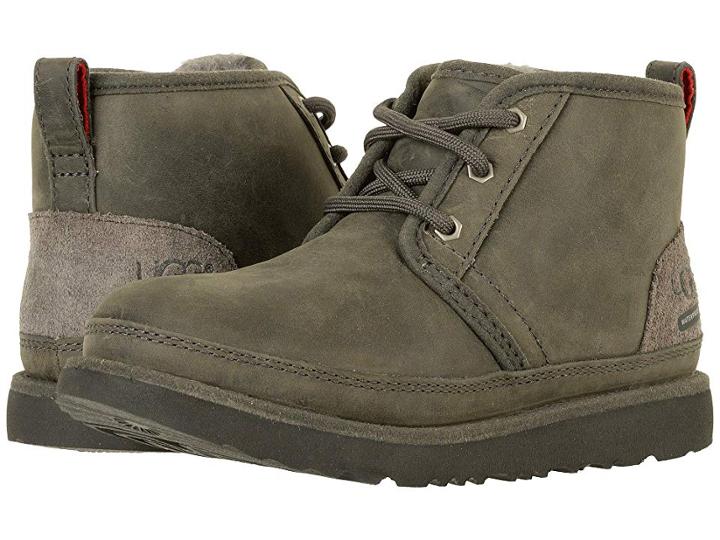 Ugg Kids Neumel Ii Waterproof (little Kid/big Kid) (charcoal) Kid's Shoes