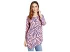 Fresh Produce Palm Leaves Ella Tunic (peony Pink) Women's Blouse