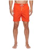 Psycho Bunny Solid Swim Trunks (sunset) Men's Swimwear