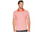 Psycho Bunny Performance Golf Striped Polo (strawberry) Men's Short Sleeve Pullover