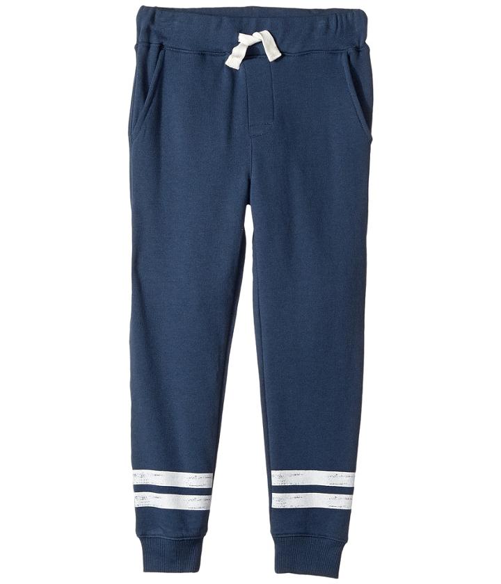 Lucky Brand Kids Stripe Knit Jogger (little Kids/big Kids) (dark Denim) Boy's Casual Pants