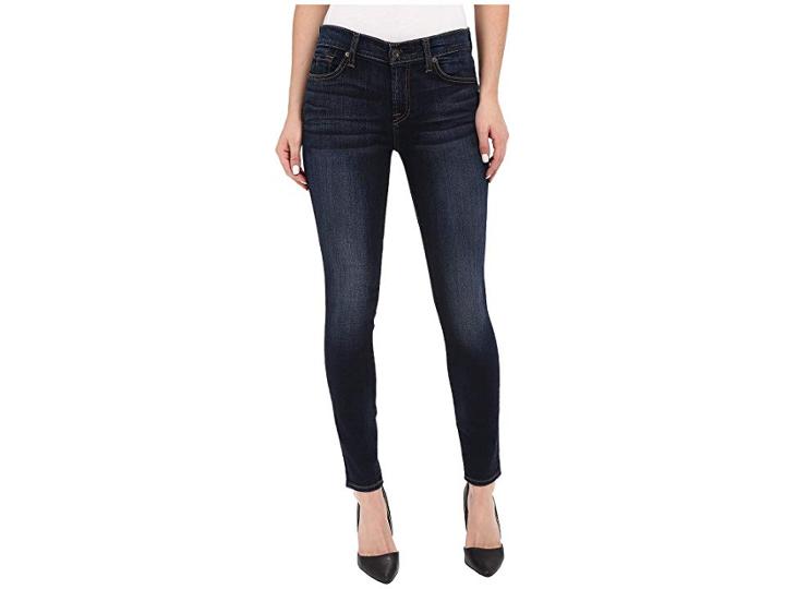 7 For All Mankind The Ankle Skinny With Tonal Squiggle In Heritage Night (heritage Night) Women's Jeans