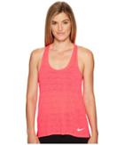 Nike Breathe Cool Running Tank (racer Pink) Women's Sleeveless