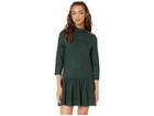J.o.a. Mock Neck Shift Dress (emerald) Women's Dress
