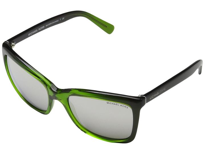Michael Kors 0mk2039 (green Gradient/silver Mirror) Fashion Sunglasses