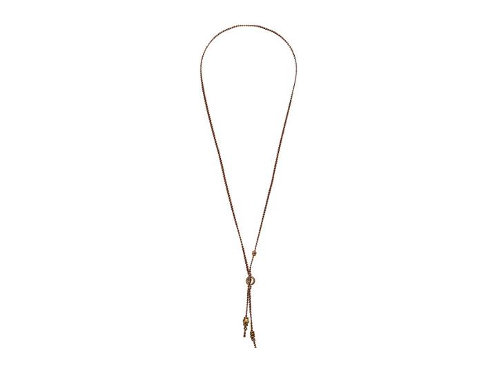 Chan Luu Ribbon Necklace With Gold Accents (sierra) Necklace