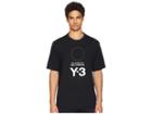 Adidas Y-3 By Yohji Yamamoto Stacked Logo Short Sleeve Tee (black/core White) Men's T Shirt