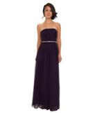 Donna Morgan Multi-directional Belted Bustier Dress (amethyst) Women's Dress